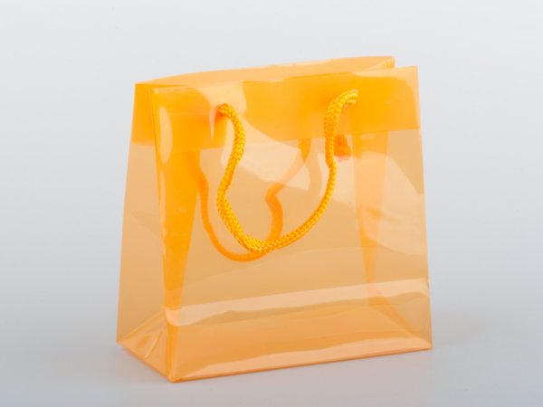 Kunststofftragetasche orange (100 St.)