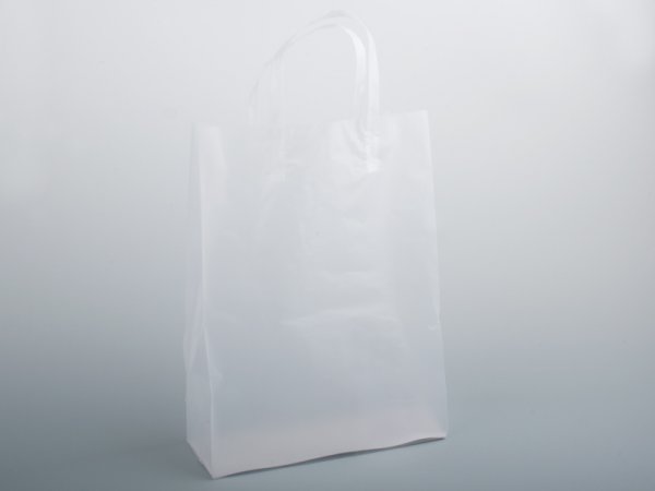 Kunststofftragetasche "frosted look" (100 St.)